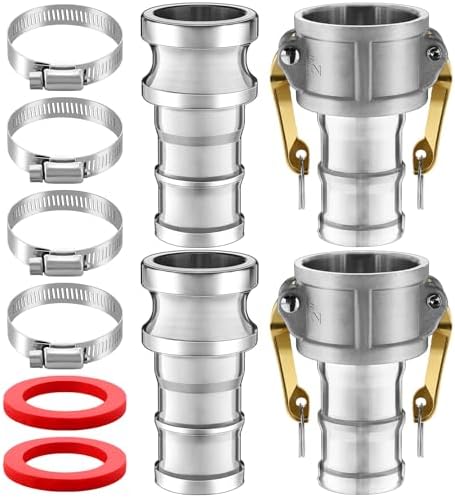 2 Set 2 Inch Camlock Fittings Type C&E by Innconee