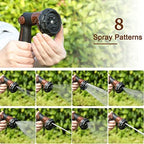 FANHAO Heavy Duty Garden Hose Nozzle, Metal Hose Sprayer Easy Thumb Control - Image 4