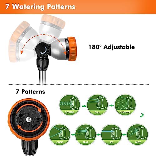 RESTMO Heavy Duty Metal Hose Wand, Watering Wand for Garden Hose - Image 5