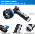 FANHAO Metal Thumb Control Water Hose Nozzle Heavy Duty, 10 Spray Patterns - Image 4