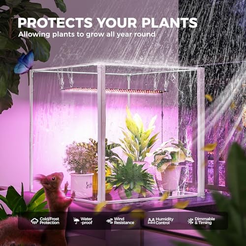 Barrina CX60 Indoor Greenhouse with Grow Light 40W Full Spectrum 23x23x23IN - Image 2