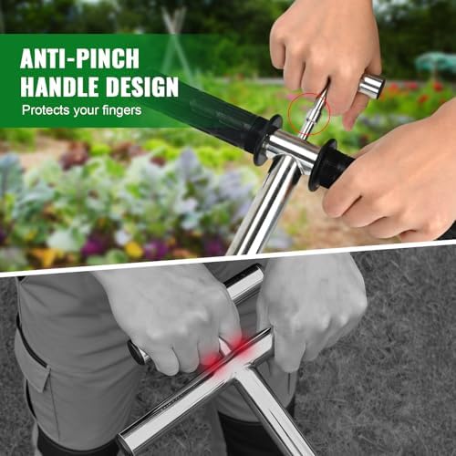20 Inch Soil Sampler Probe, Stainless Steel Soil Core Sampling Tool with T-Handle, Heavy Duty Soil Probe for Lawn, Garden, Farm & Soil Testing - Image 3