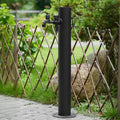Outdoor Water Column with Faucet, Garden Water Faucet - Freestanding Hose Stand with Decorative Water Feature and Dispenser for Irrigation and Washing(86 * 10.5cm/33.9 * 4.1in) by Unknown