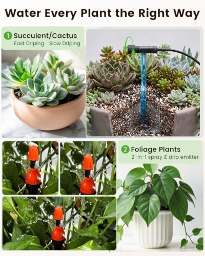 BAOSHISHAN 2 Zone Indoor Plant Watering System for 30 Potted Plants - Image 3