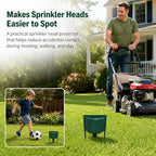 6 Pcs Sprinkler Splash Guard Green 10.62" Stakes Overspray Shield - Image 4