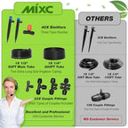 MIXC 300FT Drip Irrigation System Kit, Automatic Garden Misting Watering System with 100FT 1/2" & 200FT 1/4" Irrigation Tubing, Fitting, Adjustable Emitter for Greenhouse Lawn Raised Bed Potted Plant - Image 5