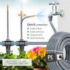 50PCS Garden 1/4Inch Bendable Mist Nozzle,Length- 19.6Inch Copper Sprinkler - Image 4