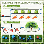 Tondiamo 250ft 16mil 5/8" Drip Tape Irrigation Kit, 6" Spacing Hose - Image 4