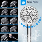 Hibbent All Metal cUPC Certified High Pressure Rainfall 8'' Shower Head - Image 5