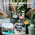 Joyeee Automatic Plant Watering Spikes 4 Pack, 210ML Terracotta Self-Watering Stakes, Vacation Plant Waterer for Potted Plants, Drip Irrigation Devices with 4 Colors Sea Spiral Design for Home Garden - Image 7