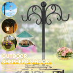 Garden Water Hose Holder Freestanding with Shepherds Hooks for Outside - Image 6
