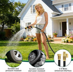 100ft Garden Hose – Lightweight & Flexible Water Hose, Leak-Proof Fabric & Non-Expandable with Shut-Off Valve for Yard, Outdoor Watering, Car Wash & RV - Image 4