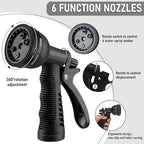 Pangda Expandable Coil Garden Hose 100 ft with Spray Nozzle, Black - Image 2