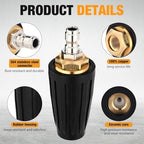 LEIFIDE 4 Pcs Turbo Pressure Washer Nozzle 4000 Psi with 1/4 Inch Connect - Image 4