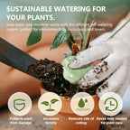 Joyeee Automatic Plant Watering Spikes 4 Pack, 210ML Terracotta Self-Watering Stakes, Vacation Plant Waterer for Potted Plants, Drip Irrigation Devices with 4 Colors Sea Spiral Design for Home Garden - Image 3