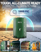 PYY Rain Water Collection Barrel - 100 Gallon Water Storage Tank with Spigots, Portable Rain Catcher to Collect Rainwater from Gutter, Large Plastic Rain Catchment System with Collapsible Bucketc - Image 2