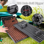 20Pack 200-Cell Seed Starter Trays with Base Tray & Dibber for Gardening. - Image 3