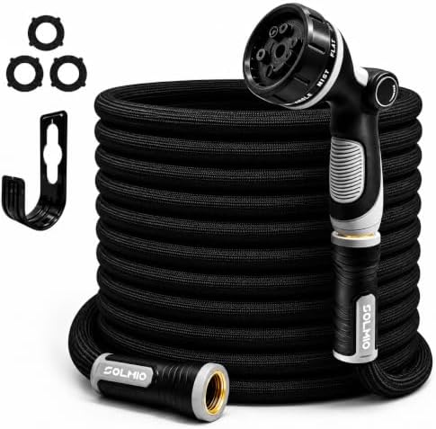 Lightweight Garden Hose, 50ft Non Expandable Water Hose with Nozzle by Unknown