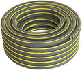 Heavy Duty Rubber Garden Hose Hot/Cold Water for Durability - Versatile for Gardening, Agriculture, Construction Gray-4-points 10m by Unknown