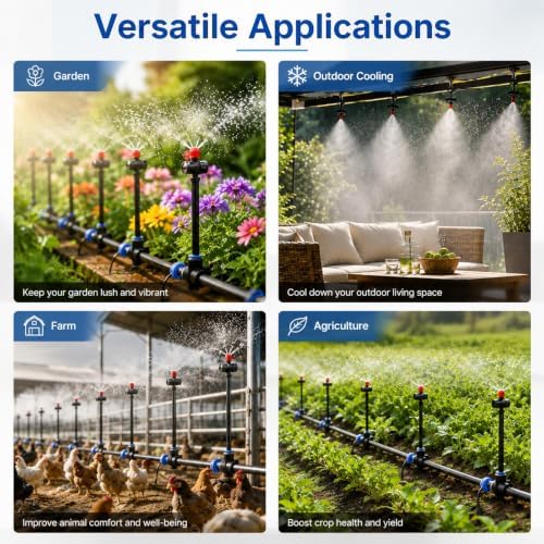 Raised Bed Watering System for Multiple Beds, Water Hose Mister Kit - Image 5