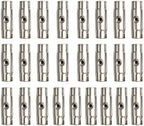 25pcs Nickel Plated Brass Push to Connect Fitting For High Pressure Up to1740 psi Misting System, Misting Coupling Slip Lock (One Hole), 3/8" Tube OD,Straight Union by Legines
