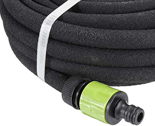 Sprinkler Controller 15m Black Porous Irrigation Soaker Hose Expandable Flexible Watering Dripper Tu Pipe Garden Lawn Plant Irrigation Tool Automatic Water Irrigation Control System - Image 4