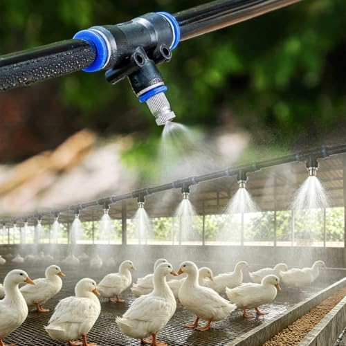 Assemble Cooling Mister System for Poultry/Chicken Coop with Brass Nozzles by Unknown