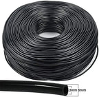 Garden 3/5mm PVC Hose Micro Drip Irrigation System, with 2-Way Connector 1/8'' Tubing Pipe Arrow Dripper Greenhouse(30M) - Image 3