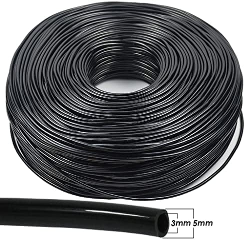 Garden 3/5mm PVC Hose Micro Drip Irrigation System, with 2-Way Connector 1/8'' Tubing Pipe Arrow Dripper Greenhouse(30M) - Image 3