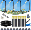 360 Curved Garden Automatic Irrigation System, Bendable Drip Irrigation Kit Automatic Irrigation System for Garden, Adjustable Bendable Nozzle Copper Sprayer, for Garden, Yard, Lawn (32.8 FT Set) by LEVDRO
