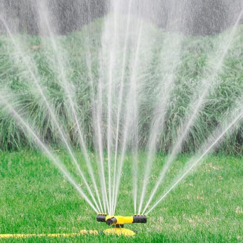 Degree Rotating Lawn Sprinkler, Series Connectable Garden Water Sprayer - Image 4