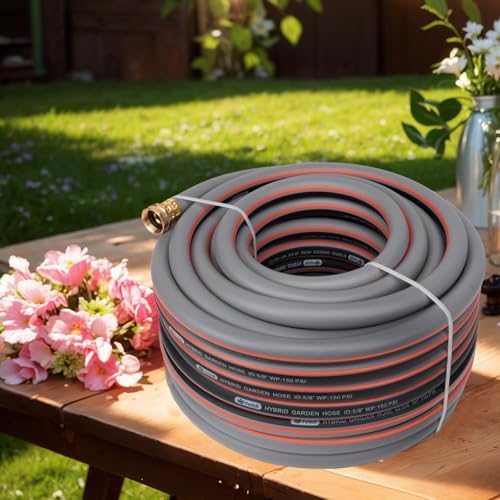 Garden Hose 75 ft 5/8,Rubber Water Hose Heavy Duty - Image 6