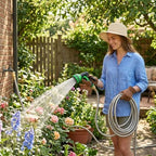 25FT Stainless Steel Garden Hose with 10-Pattern Spray Nozzle - Image 6