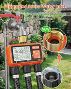 Sprinkler Timer 3 Zone with Brass Inlet Water Timer for Garden - Image 2