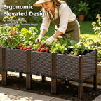Raised Garden Bed with Legs, 20" Tall Planters for Outdoor Plants 63"Lx16"W - Image 6