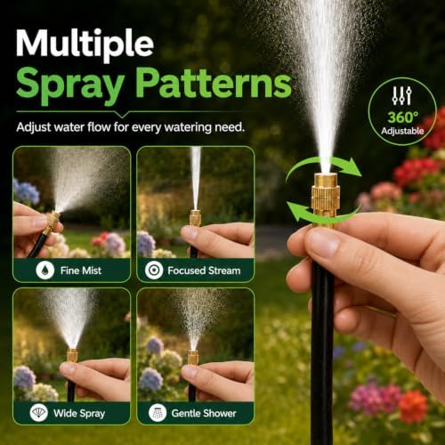Bonviee 240FT Drip Irrigation System with Adjustable Nozzles - Image 3