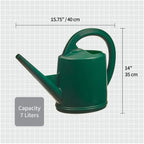 Consolidated Plastics Durable Swiss Watering Can with UV Protection, Ergonomic Handle for Indoor/Outdoor Gardening, Made in Switzerland (7 Liter, Green) - Image 4