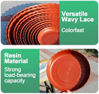 Round Plastic Plant Saucers Water Catch Tray, Garden Tray, 10 pcs - Image 5