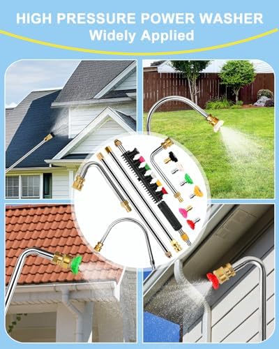 Pressure Washer Extension Wand 120", Gutter Cleaner Attachment - Image 5