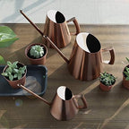 Aramox Stainless Steel Watering Can Long Narrow Spout Watering Pot 400ml 900ml 1500ml Sanded Finish Ergonomic Handle for Indoor Plants Bonsai Flowers Garden Use (Large (21.65x14.96x0.39in)) - Image 2