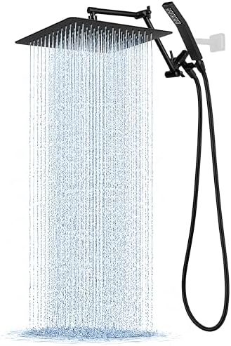 G-Promise All Metal 12 Inches Rainfall Shower Head with Handheld Combo by G-Promise