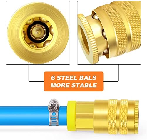 GASHER 12Pcs Industrial Air Coupling with 3/8" Hose Barb, 3/8" Basic Flow Quick Connect Air Coupler - Image 6