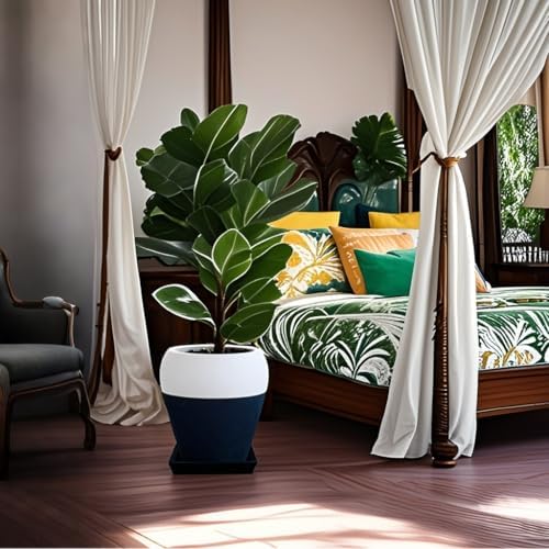 Square Plant Saucer 20 Inch 5 Pack, Planter Trays for Flower Pots, Plant Water Catcher Drip Dishes, Plastic Bottom Watering Plates Indoors and Outdoors - Red, HPTP-ZFX-20in-5pack-HZ - Image 5