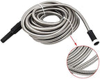 Stainless Steel Hose,Lightweight Metal Garden Flexible Water Hose,Shower Hose 25/50/75/100 FT (50) - Image 3