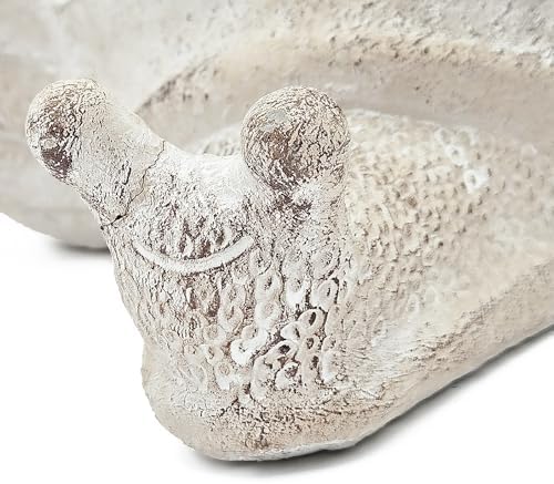 Decorative Snail Planter, 9.5 Inch, Textured Beige - Image 6