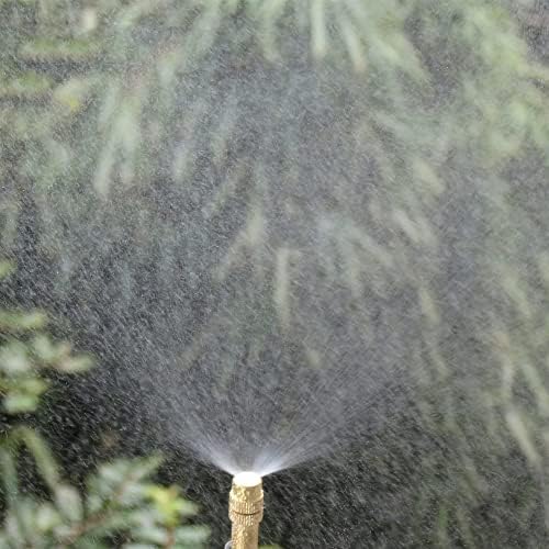 Copper Atomizer with 1/4 Inch Barb Adjustable Misting Spray Nozzle Brass Fog Sprinklers Gardening(300pcs) - Image 3