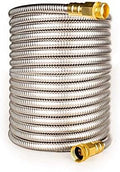 25FT Stainless Steel Garden Hose, 3/4 GHT Male to Female by FangFarm