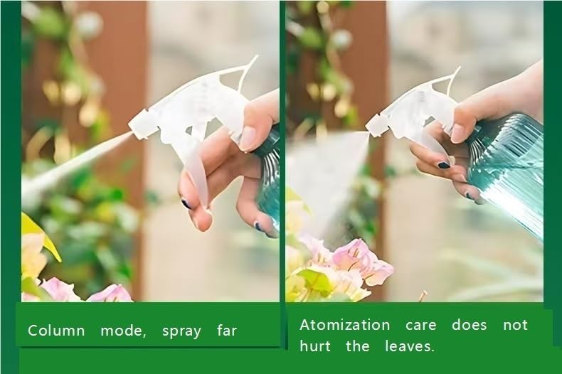 KeuLen Empty Spray Bottle,500 ML Gardening Plant Flower Watering Can Irrigation Sprayer Indoor Household Cleaning(Light Green) - Image 5