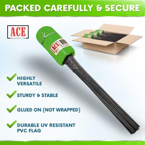 Green Marking Flags 1000 Pack - 4x5x15 Inch Green Flags for Yard - Markers For Lawn, Irrigation, Landscaping, Survey & Sprinkler Head Marking - Image 3