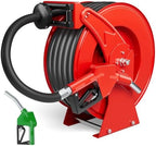 Fuel Hose Reel 3/4" x 50FT, Retractable Diesel Reel with Nozzle by Brearo